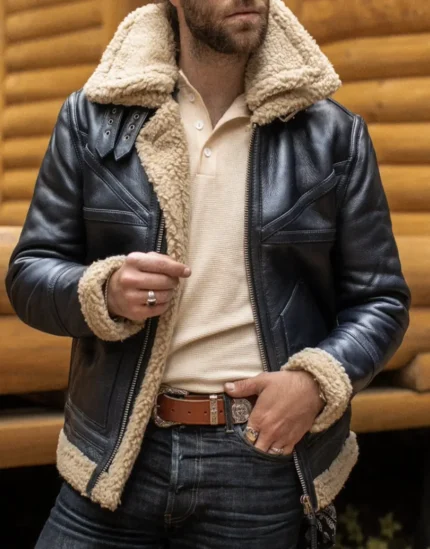 Grimshaw leather jacket for men