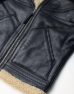 men Grimshaw Black leather jacket