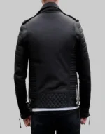 boys Black Genuine Leather Jacket