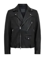Whipstitch Leather Biker Jacket for female