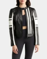 leather racer jacket