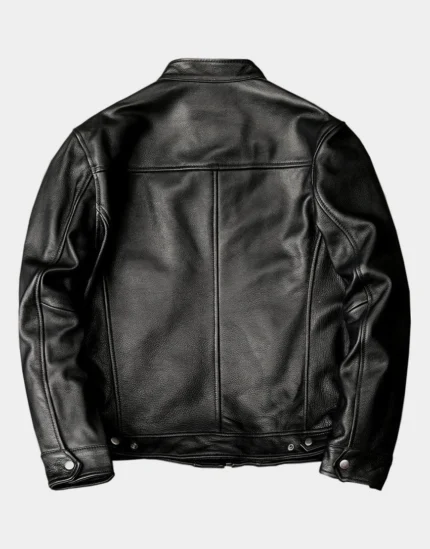 Cowhide Black Leather Jacket For Men by GL