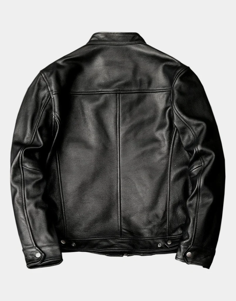 Cowhide Black Leather Jacket For Men by GL