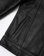 Jackknife Black Leather Jacket by gloss leather