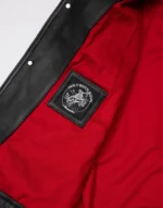 Jackknife Black Leather Jacket by gloss leather for male