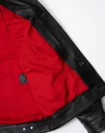 Jackknife Black Leather Jacket by gloss leather for boys