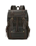 Leather Travel Bag in Dark Brown Color