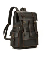 Leather Travel Bag in Dark Brown Color for women