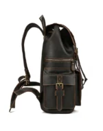 Leather Travel Bag in Dark Brown Color for male