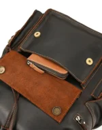 Leather Travel Bag in Dark Brown Color by Gloss Leather for female