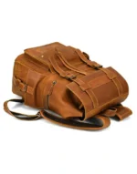 Stylish and Durable Light Brown Leather Travel Bag for female