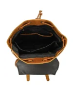 Durable Light Brown Leather Travel Bag for female