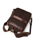 The Vintage Laptop Leather Backpack in brown color for women - 100% Full Grain Leather