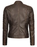 Austin brown leather jackets for female