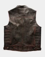 Motorcycle Rivets Genuine Leather Vest
