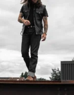 Piston Leather Vest by Gloss leather