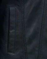 Black Denim Style Tilly Leather Jacket for women for female