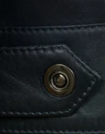 Women's Black Denim Style Tilly Leather Jacket