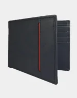 Gloss leather's Deft Black & Red Wallet