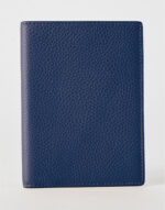 Navy Blue Luxe Leather Passport Wallet by Gloss Leather for women
