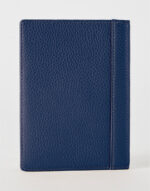 Navy Blue Luxe Leather Passport Wallet by Gloss Leather for men