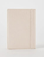 Off White Luxe Leather Passport Wallet by Gloss Leather for men