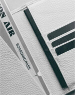 Off White Luxe Leather Passport Wallet by Gloss Leather