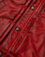 cardinal red motorcycle jacket for men