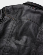 rugged Black biker jacket for men