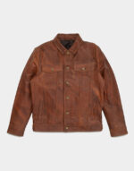Driggs brown leather jackets for men