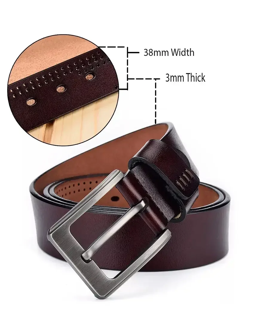 brown leather belts