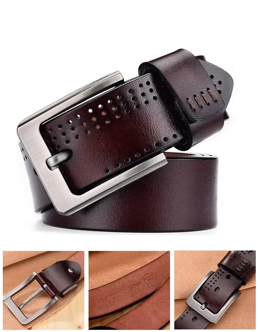 men brown leather belts