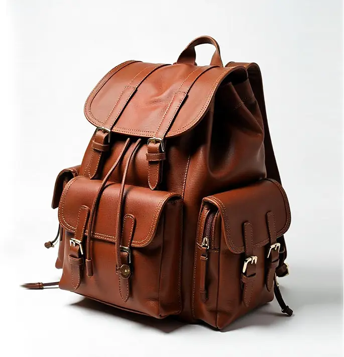 brown leather bags