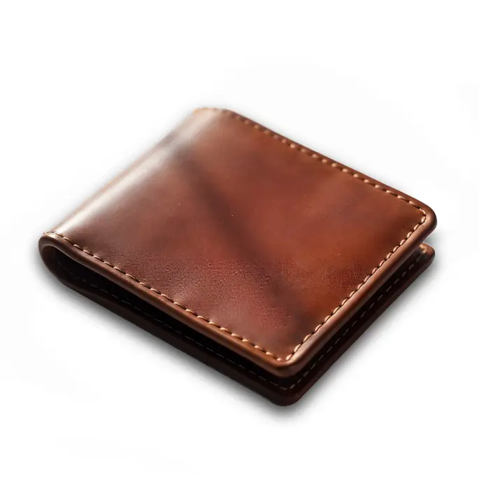brown leather wallet