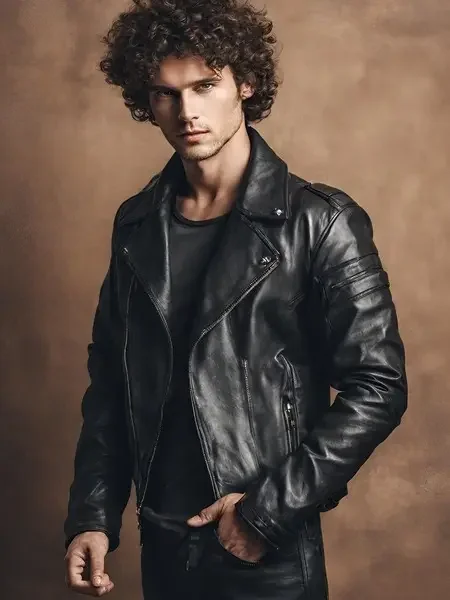 men leather jacket