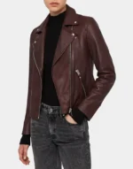 women leather jacket