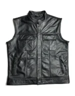 Motorcycle Genuine Leather Vest