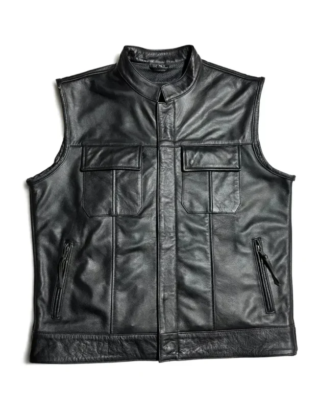 Motorcycle Genuine Leather Vest