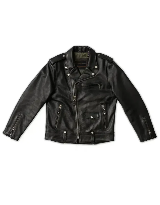 Widowmaker Black Motorbike Leather Jacket for Men