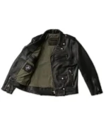 Widowmaker Black Motorbike Leather Jacket for Men