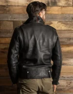 Widowmaker Black Motorbike Leather Jacket for Men