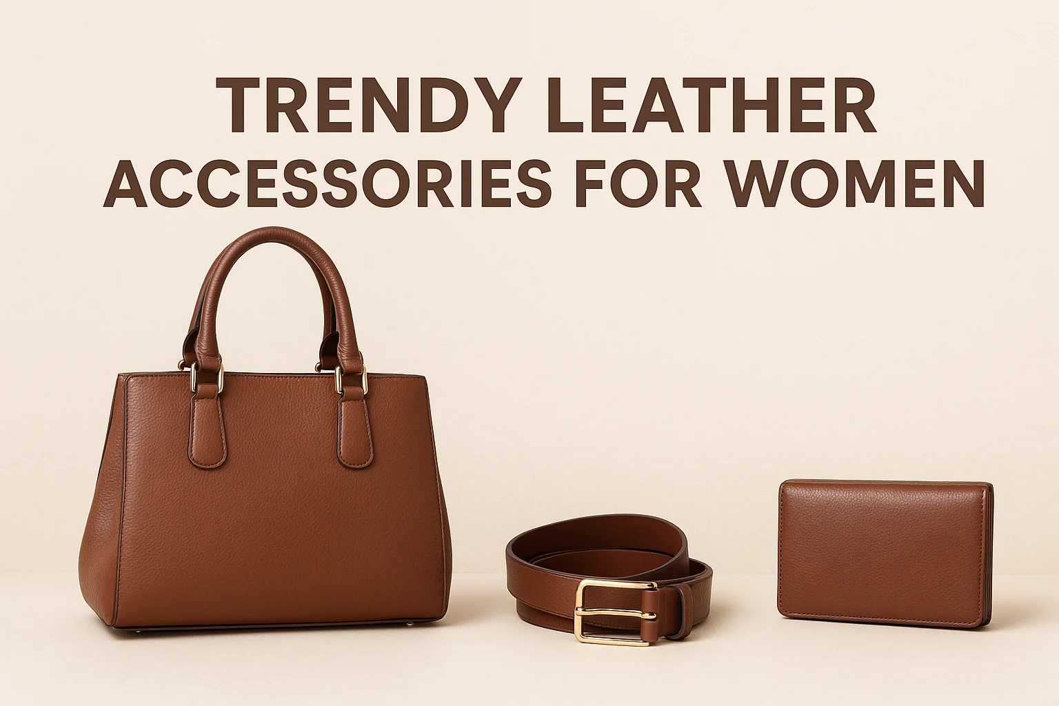 Trendy Leather Accessories for Women This Year