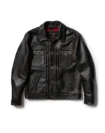 Gloss Leather Convoy Jacket – Rugged Coffee Leather Jacket